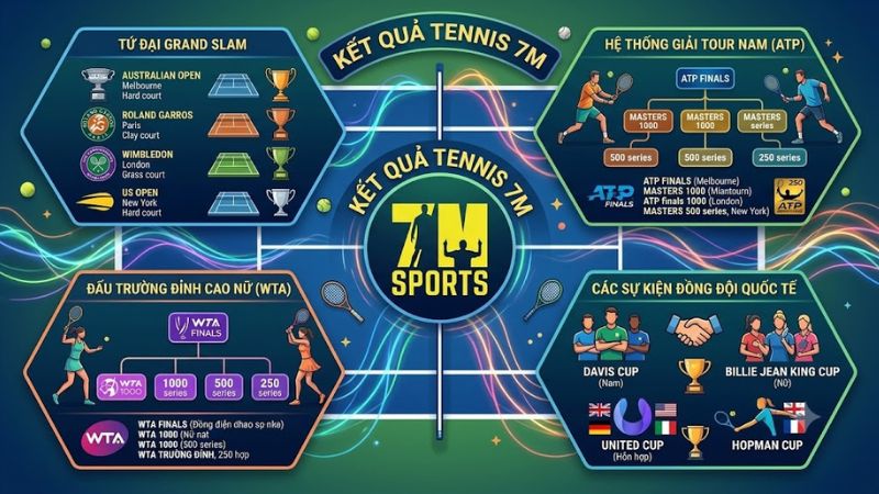 Theo dõi kết quả tennis ATP và WTA trực tuyến nhanh nhất trên 7m cn Theo dõi kết quả tennis ATP và WTA trực tuyến nhanh nhất trên 7m cn