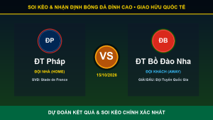Nhận định phân tích trận ĐT Pháp và ĐT Bồ Đào Nha ngày 15/10/2026