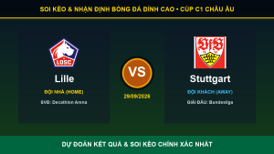 Nhận định phân tích trận Lille và Stuttgart ngày 29/09/2026