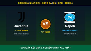 Soi kèo 7M trận Juventus và Napoli ngày 19/10/2026